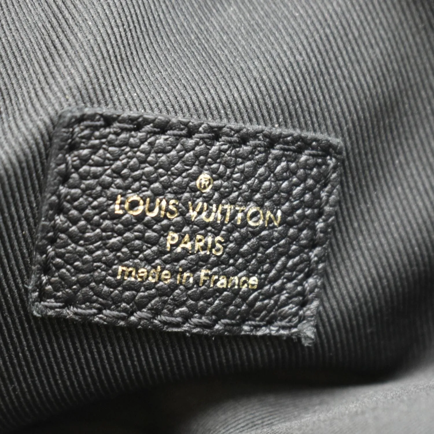 LOUIS VUITTON Ponthieu PM  Empreinte Leather Shoulder Bag Black