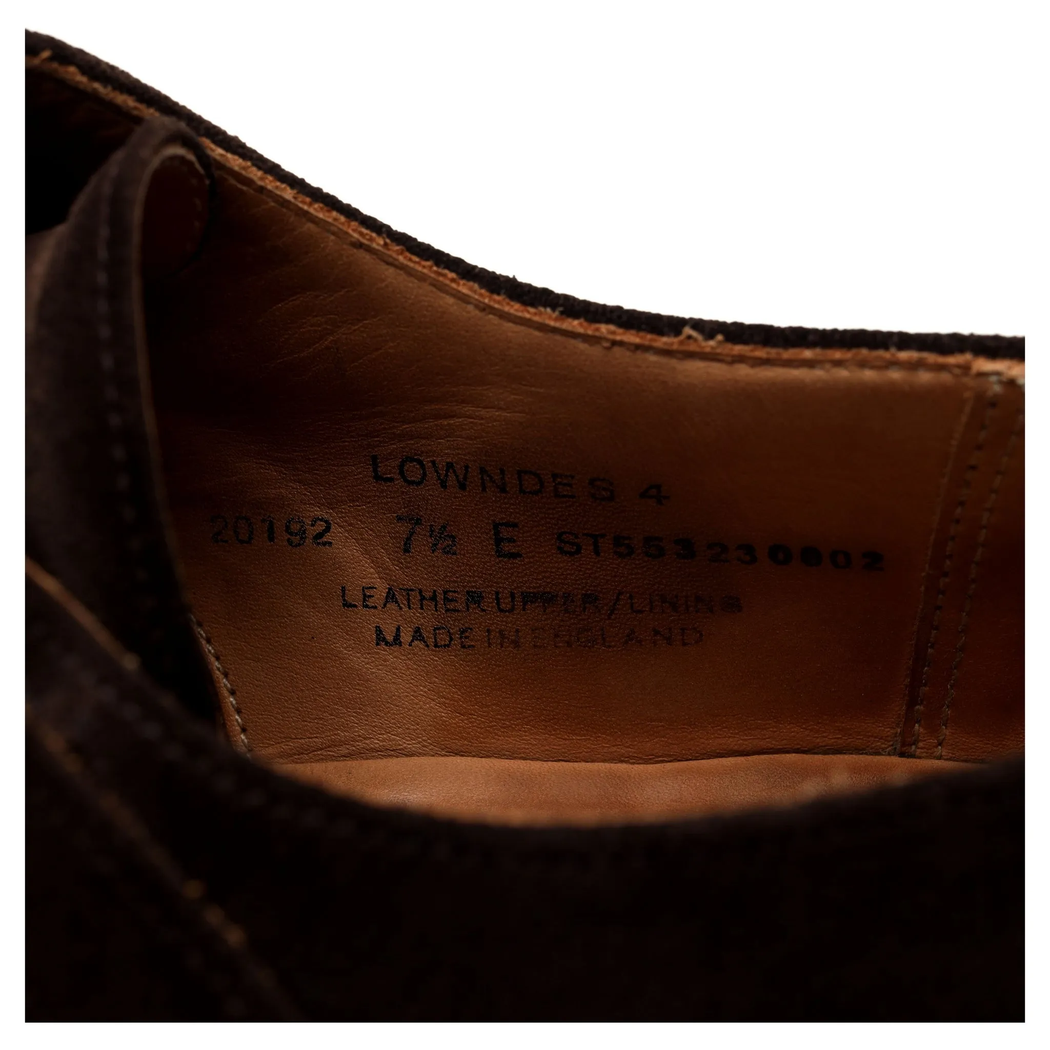 'Lowndes 4' Dark Brown Suede Double Monk Strap UK 7.5 E