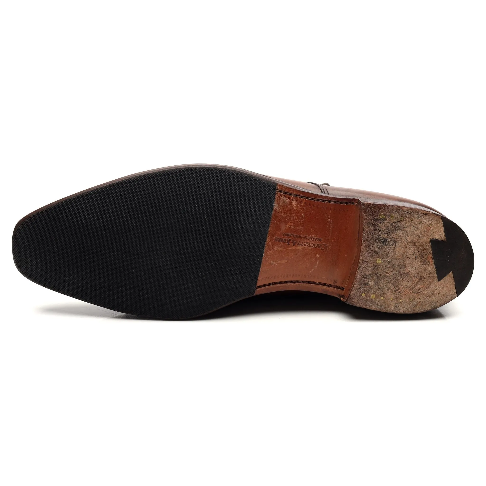 'Lowndes' Dark Brown Leather Double Monk Strap UK 9.5 E