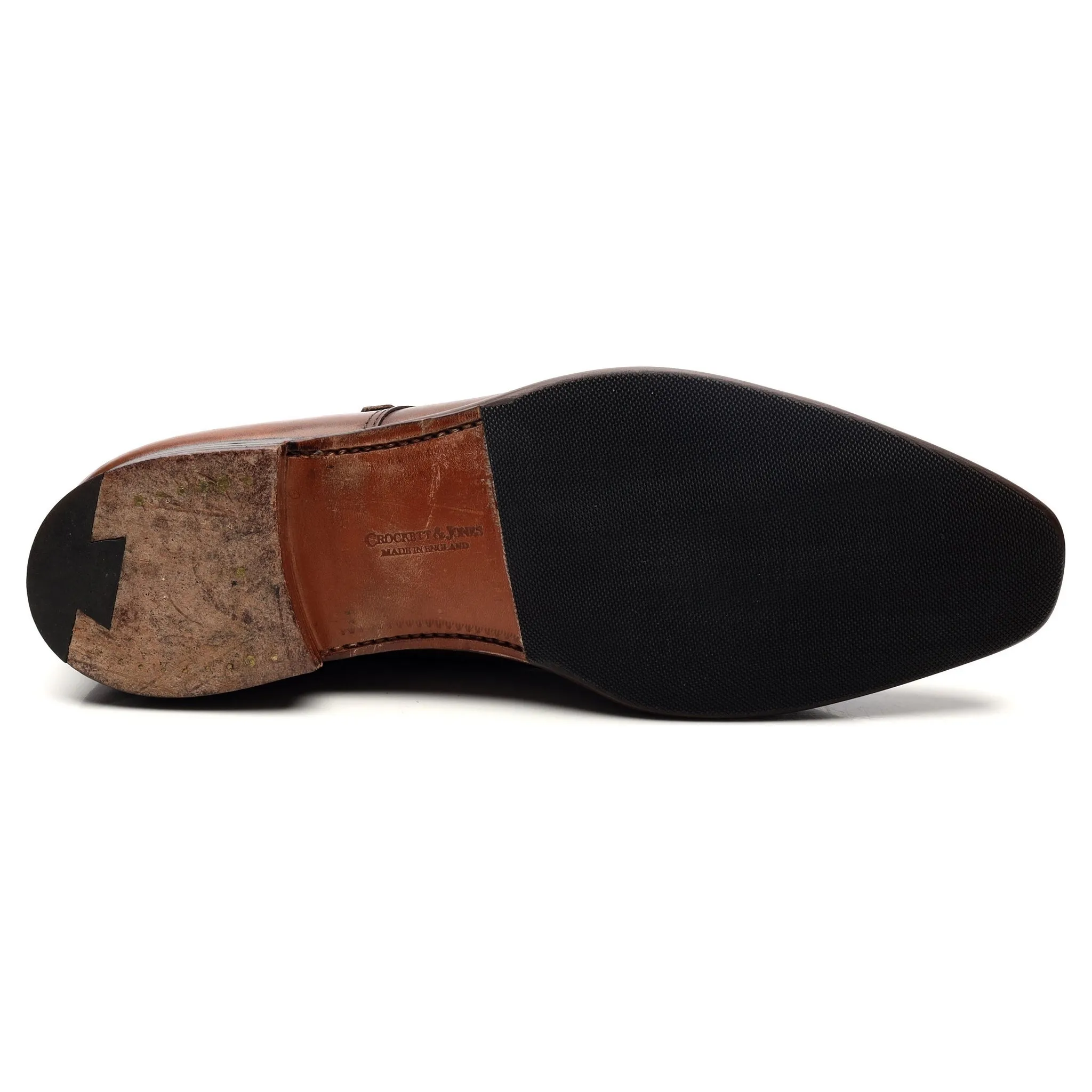 'Lowndes' Dark Brown Leather Double Monk Strap UK 9.5 E