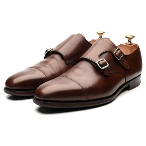 'Lowndes' Dark Brown Leather Double Monk Strap UK 9.5 E