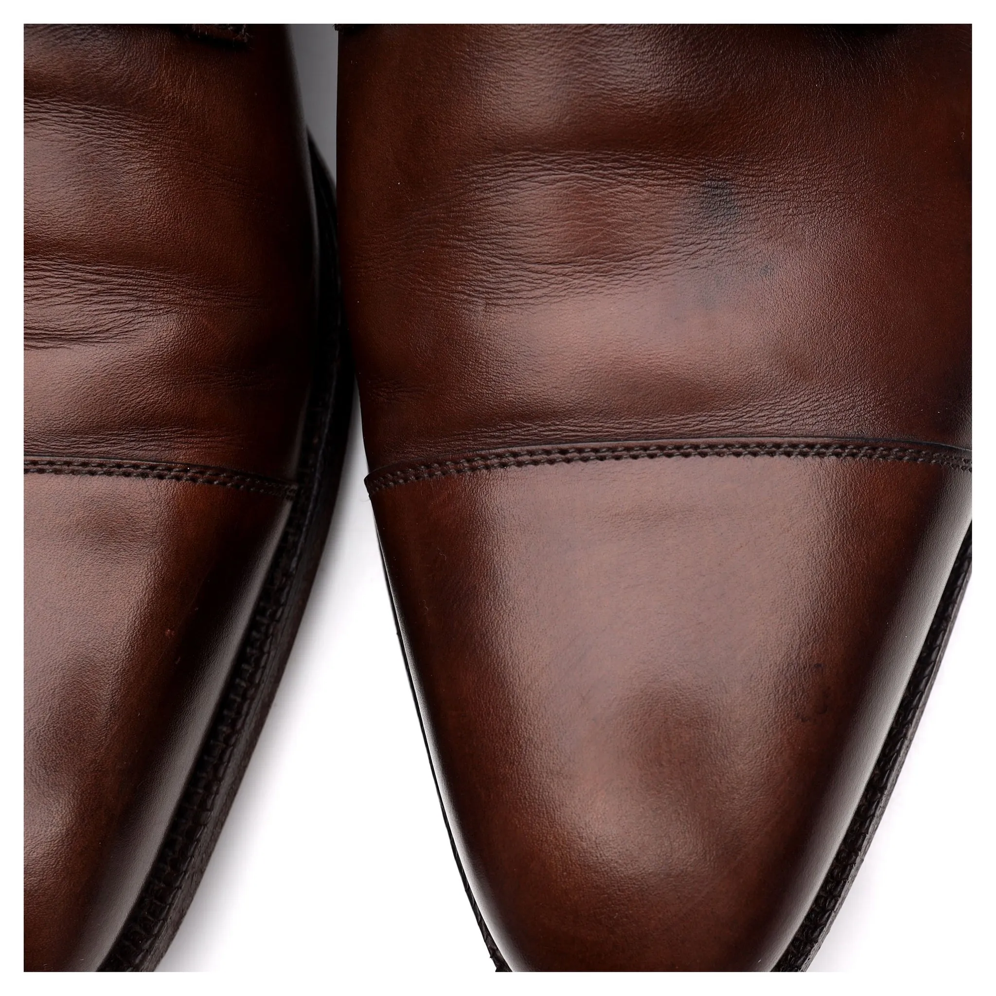 'Lowndes' Dark Brown Leather Double Monk Strap UK 9.5 E