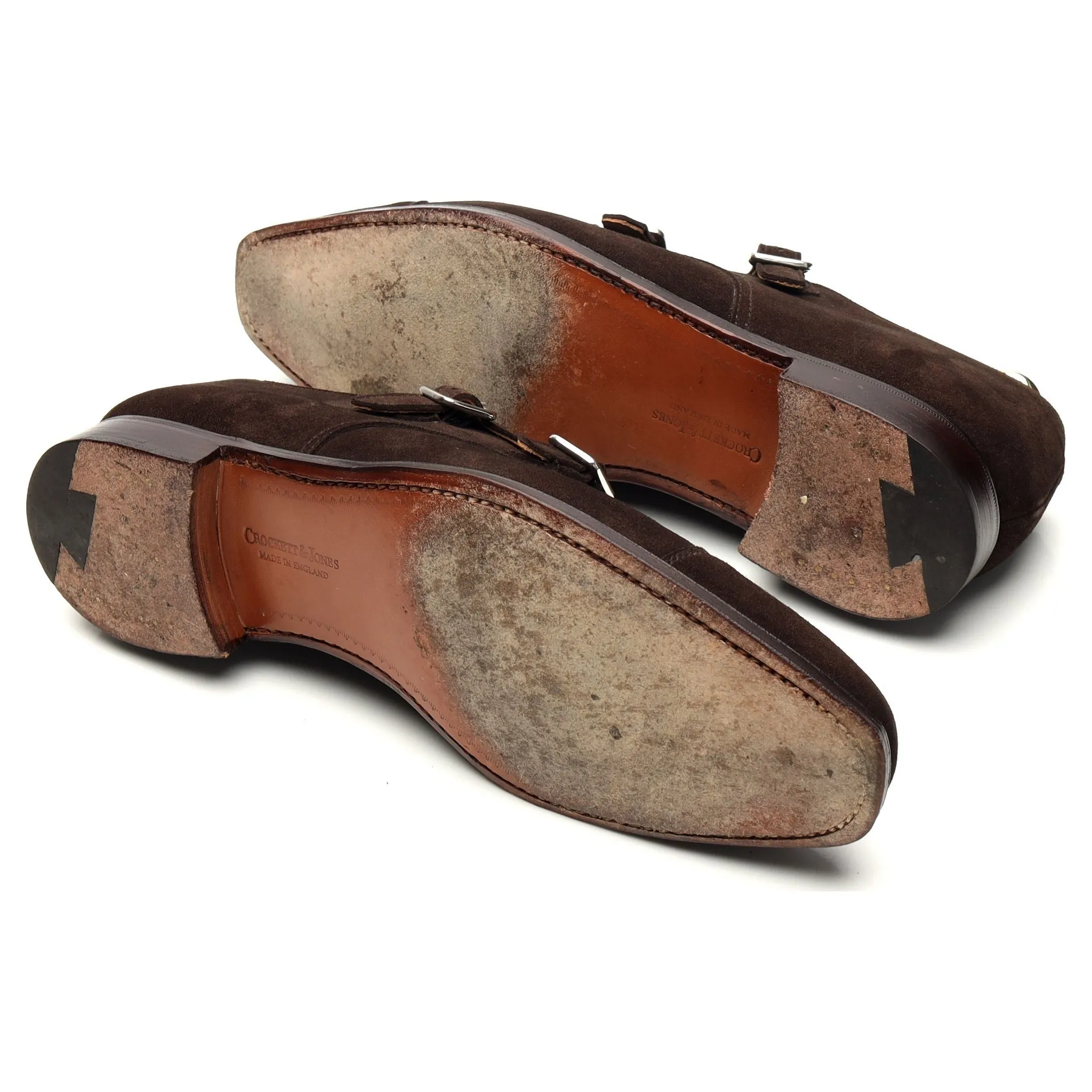 'Lowndes' Dark Brown Suede Monk Strap UK 6.5 E