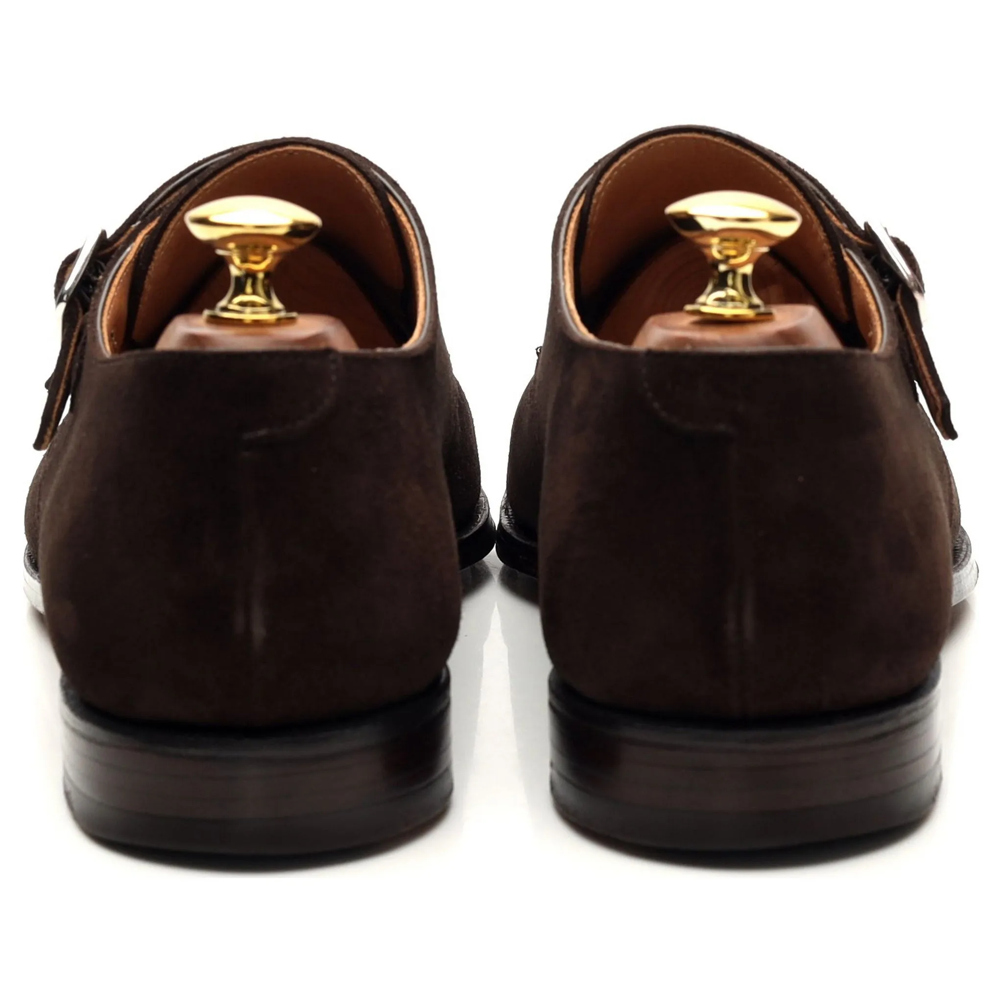 'Lowndes' Dark Brown Suede Monk Strap UK 6.5 E