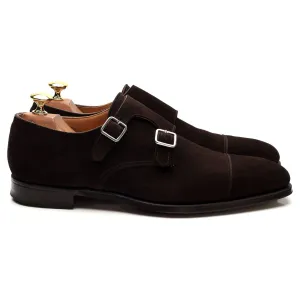 'Lowndes' Dark Brown Suede Monk Strap UK 6.5 E
