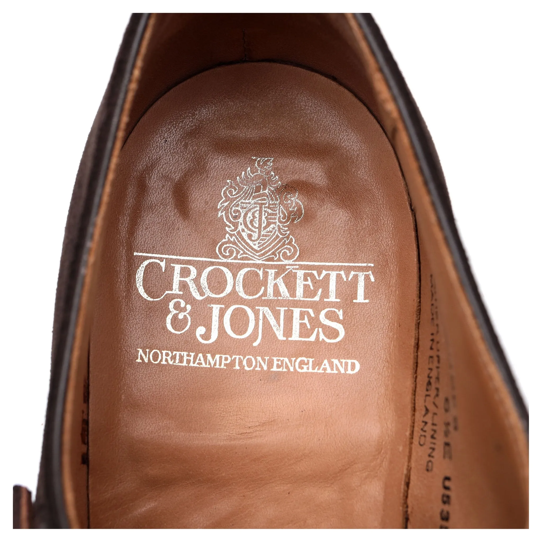 'Lowndes' Dark Brown Suede Monk Strap UK 6.5 E