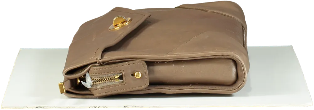 Marc by Marc Jacobs Taupe Leather Oversize clutch bag