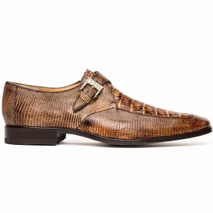 Marco Di Milano Toluca Men's Shoes Pantano Orix Exotic Crocodile & Lizard Monk Strap