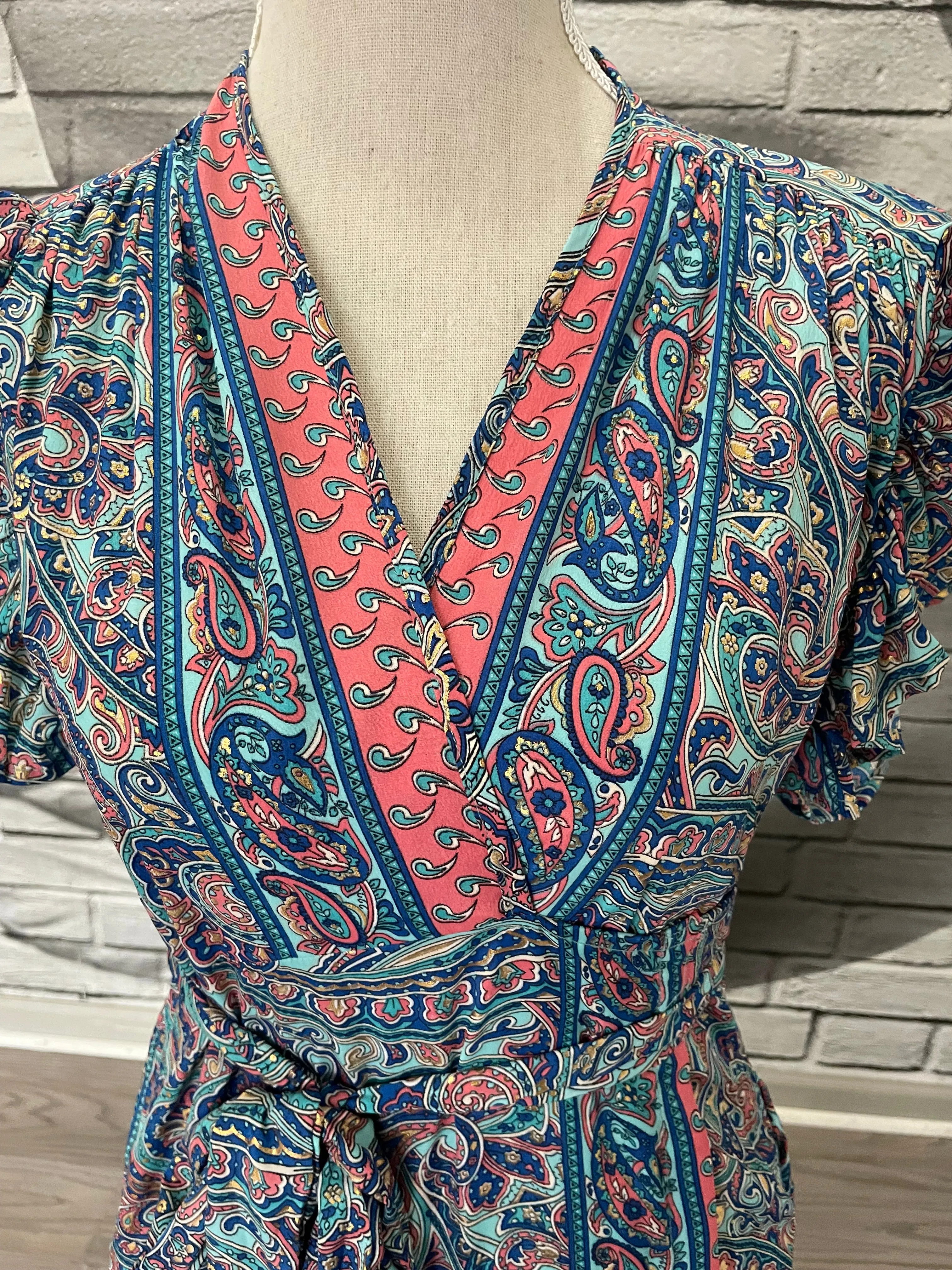 Margaret Wrap Dress with Pockets