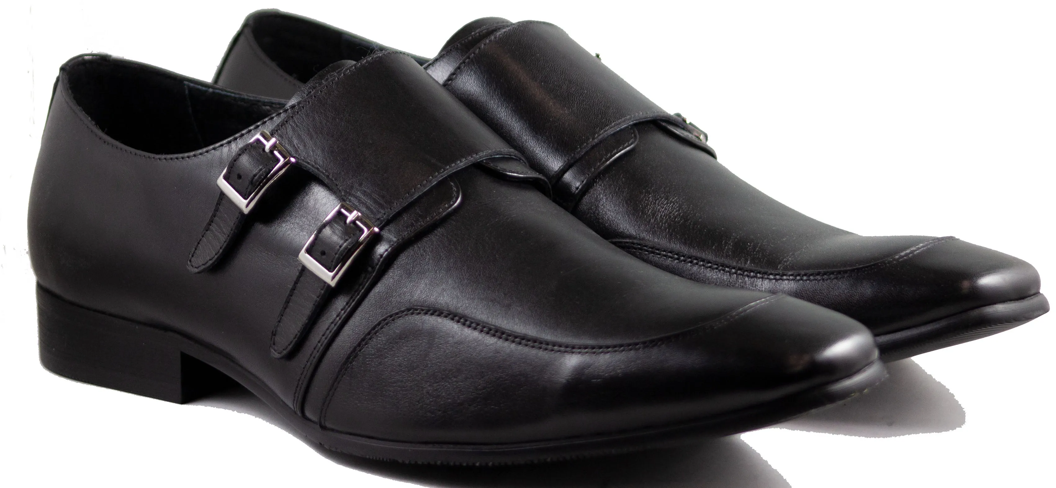 Mario Samello  Men's Double Strap Leather Shoes LX1406-C10