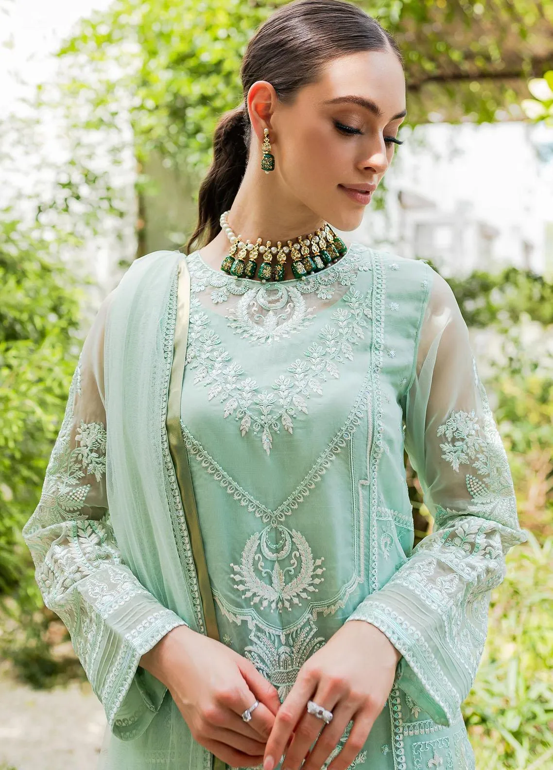 MARYUM & MARIA | SORINA - Luxury Formal | BEACH GLASS (MW23-504)
