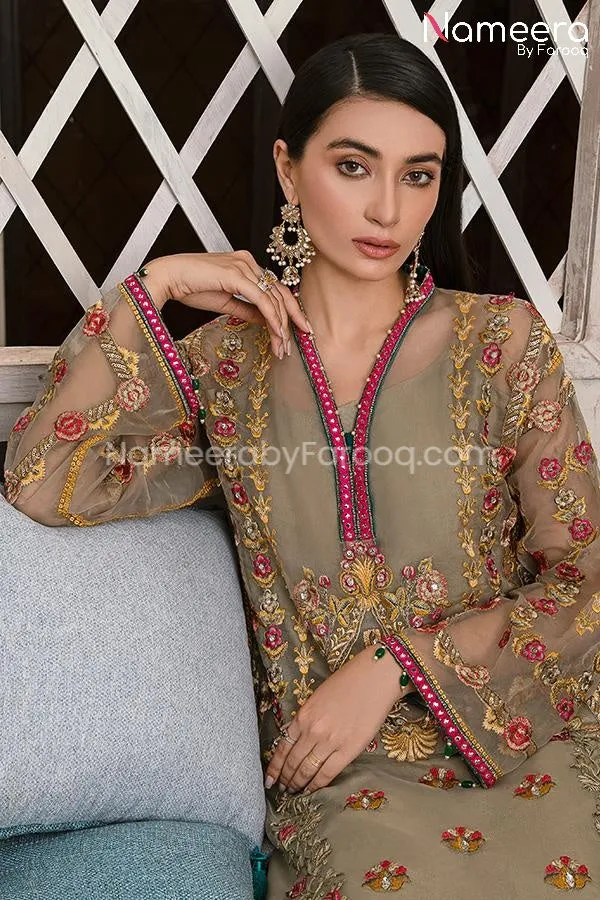 Maryum n Maria Pakistani Embroidered Dress Online #PF64