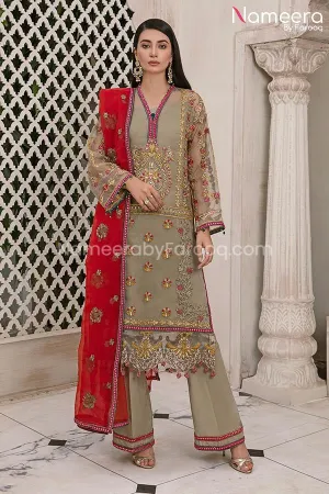 Maryum n Maria Pakistani Embroidered Dress Online #PF64