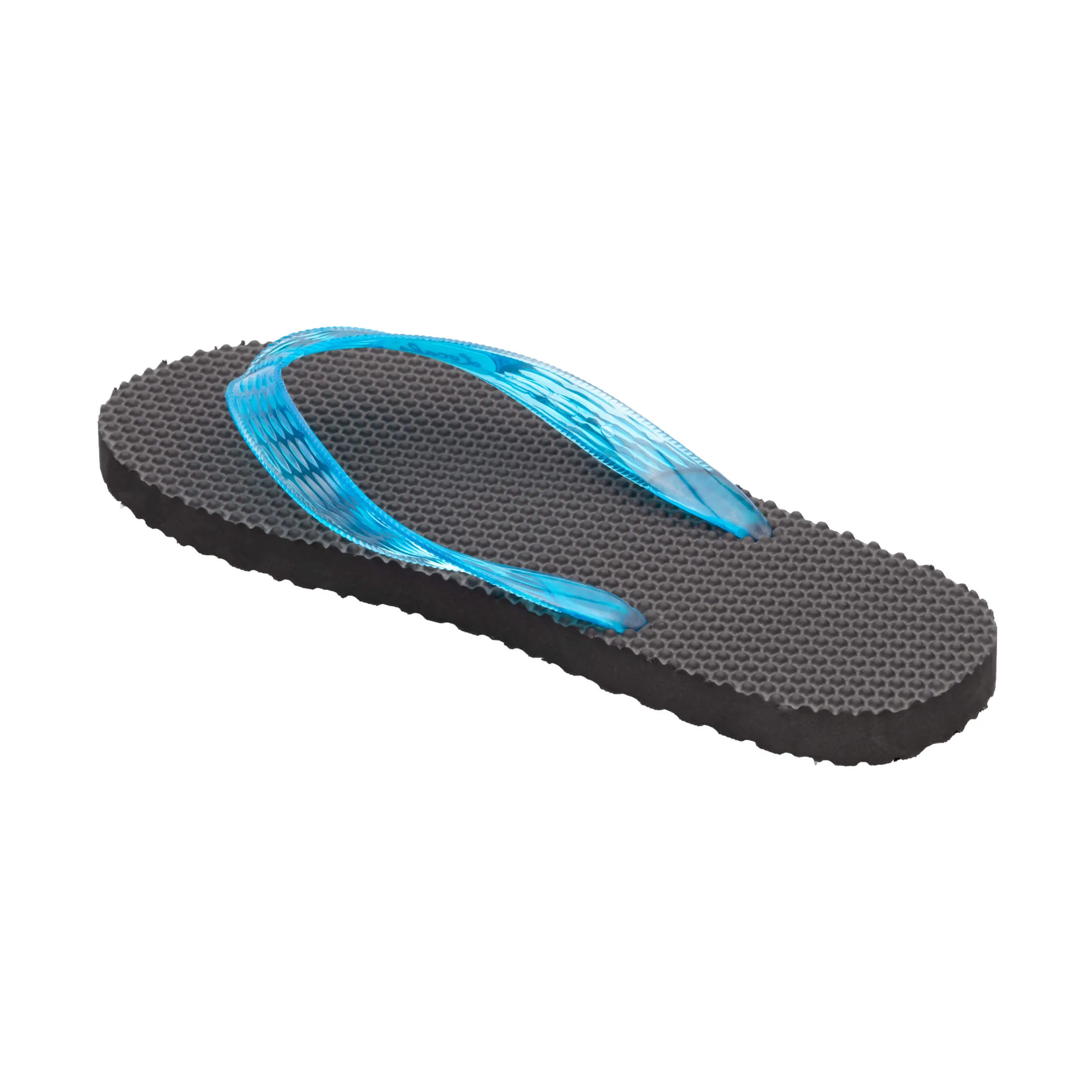 Massage Women's Translucent Turquoise Strap Slippah