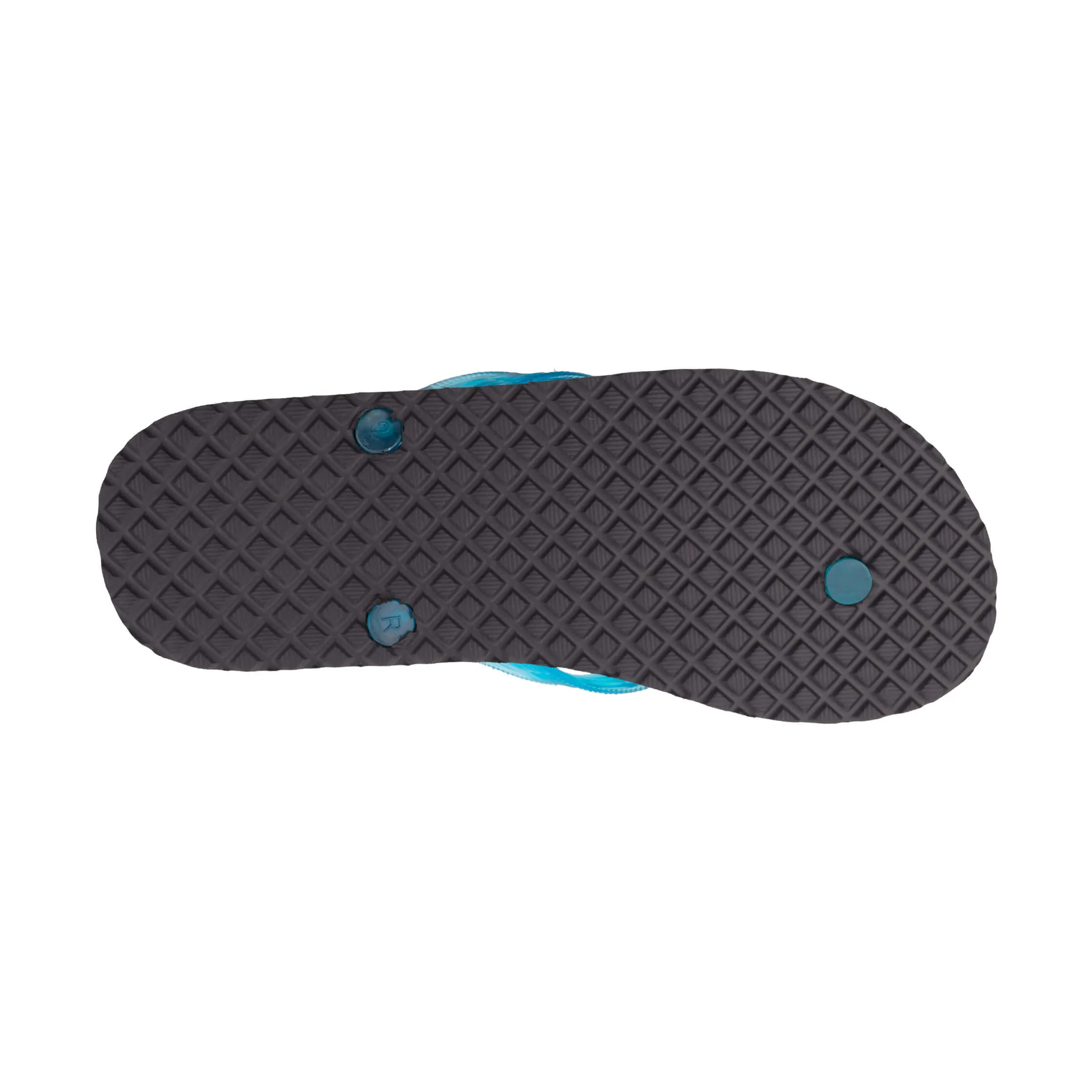 Massage Women's Translucent Turquoise Strap Slippah