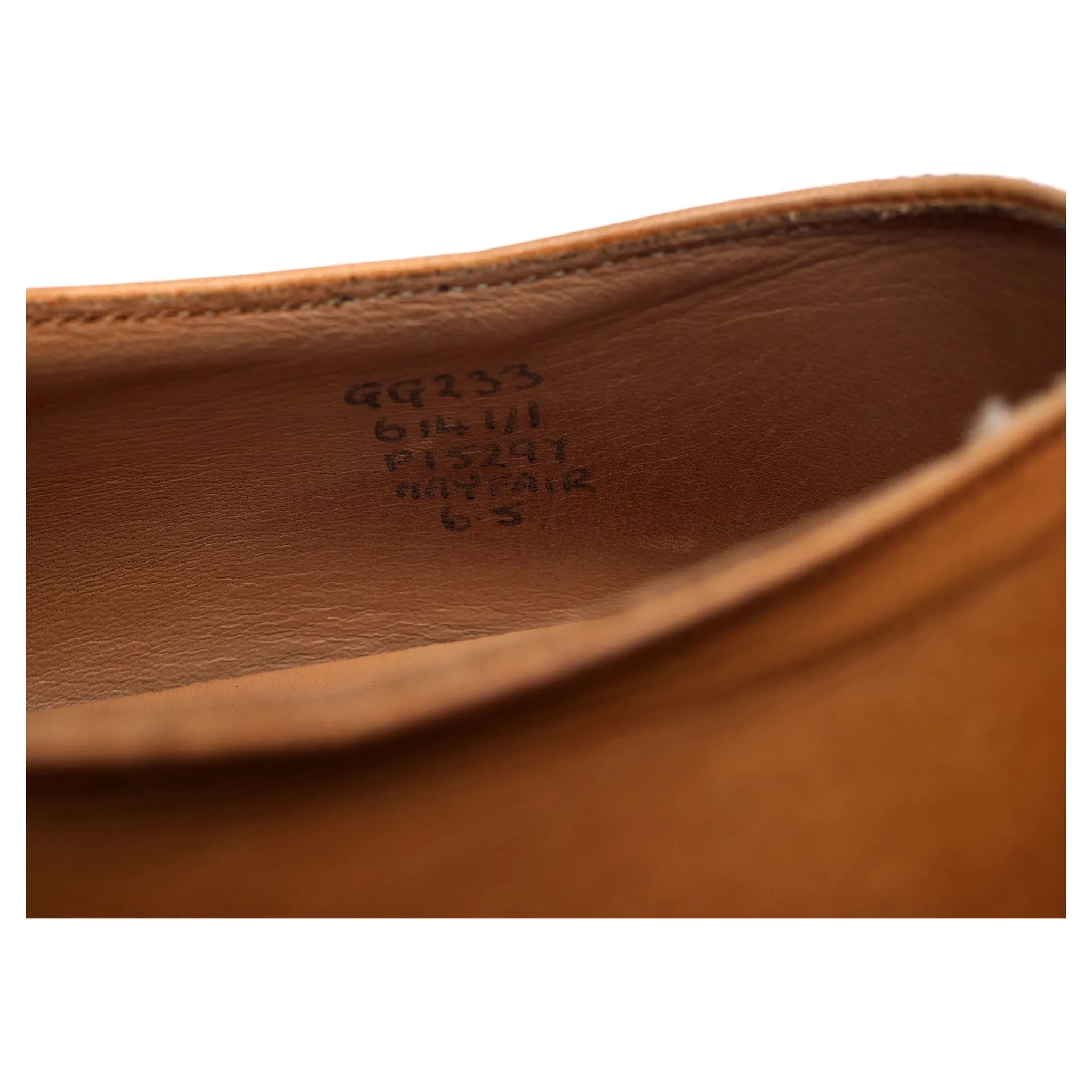 'Mayfair' Tan Brown Leather Monk Strap UK 6