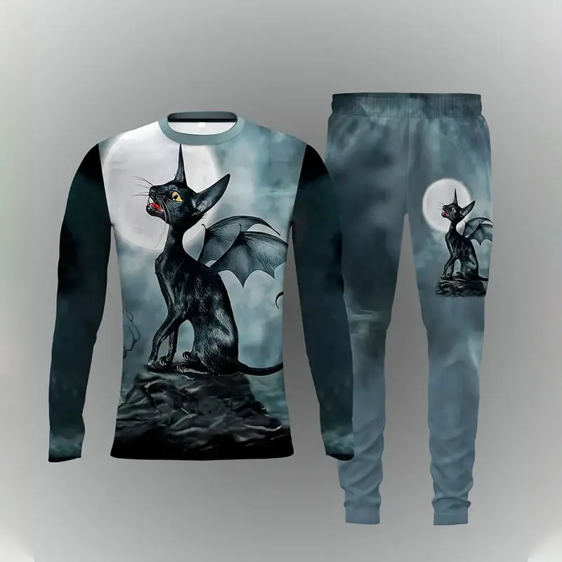 Men's 3D Printed Casual Sportswear Set
