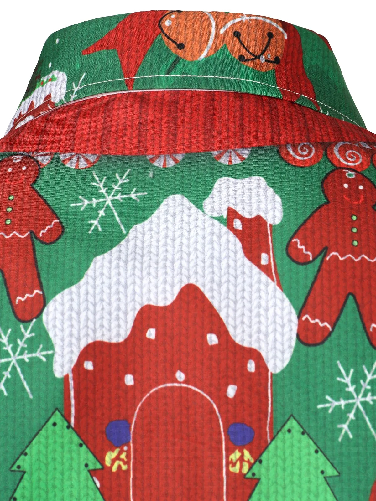 Men's Christmas Funny Outfit Holiday Party Ugly Long Sleeve Shirt