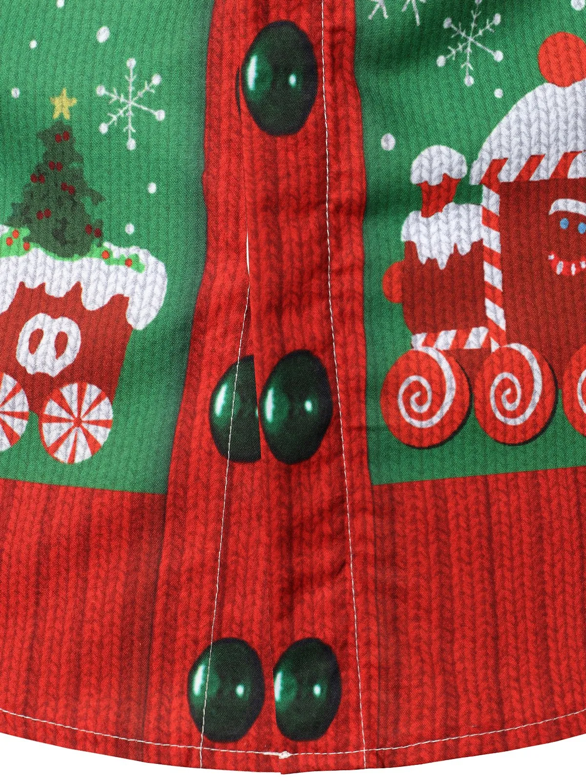 Men's Christmas Funny Outfit Holiday Party Ugly Long Sleeve Shirt