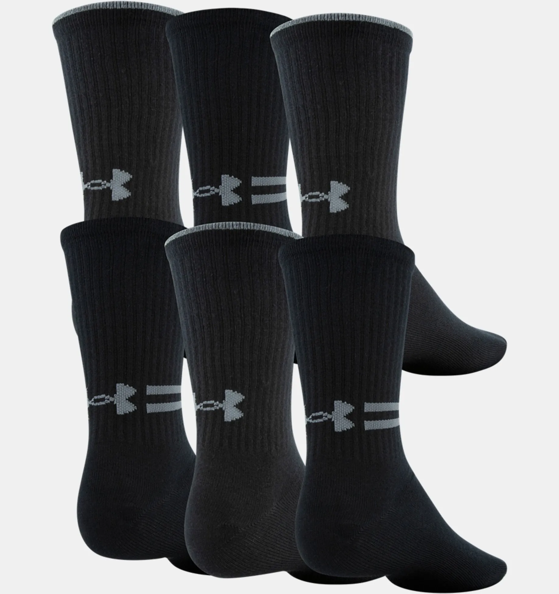 Men's Essential Crew Socks - 6 Pack