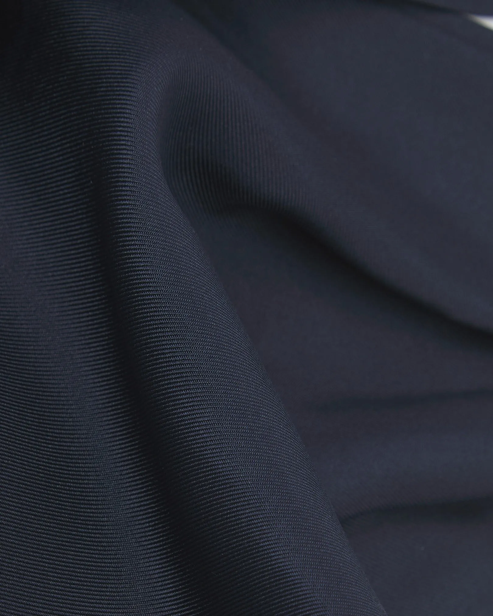 Men's Silk Double Ascot Tie - Navy Blue