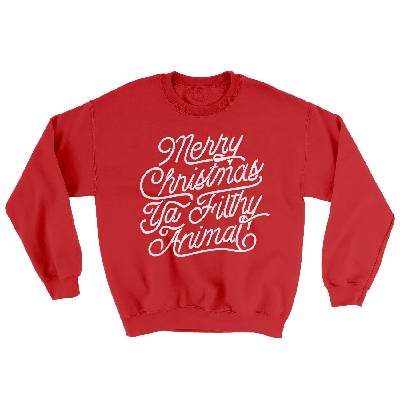 Merry Christmas Ya Filthy Animal Funny Movie Men/Unisex Ugly Sweater