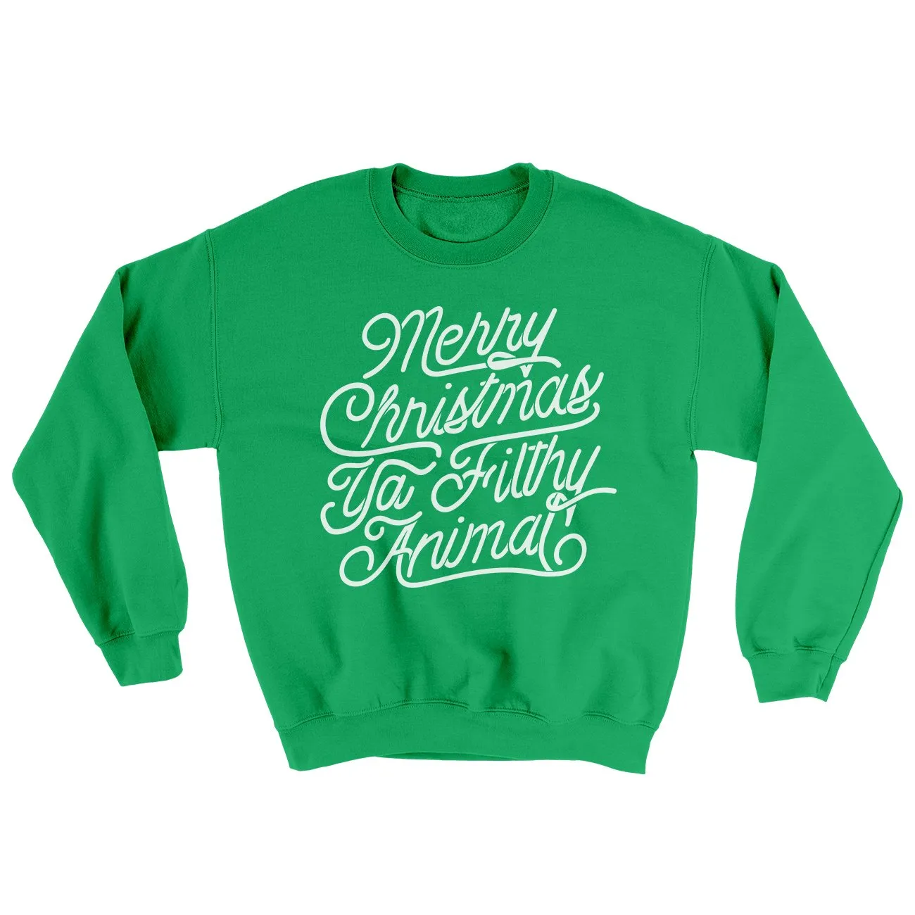 Merry Christmas Ya Filthy Animal Funny Movie Men/Unisex Ugly Sweater