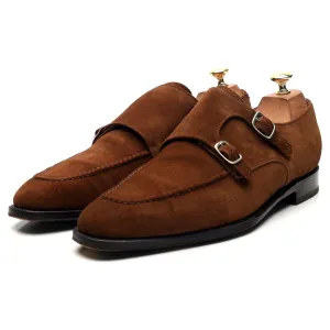 'Montlake' Brown Suede Double Monk Strap UK 10.5 E