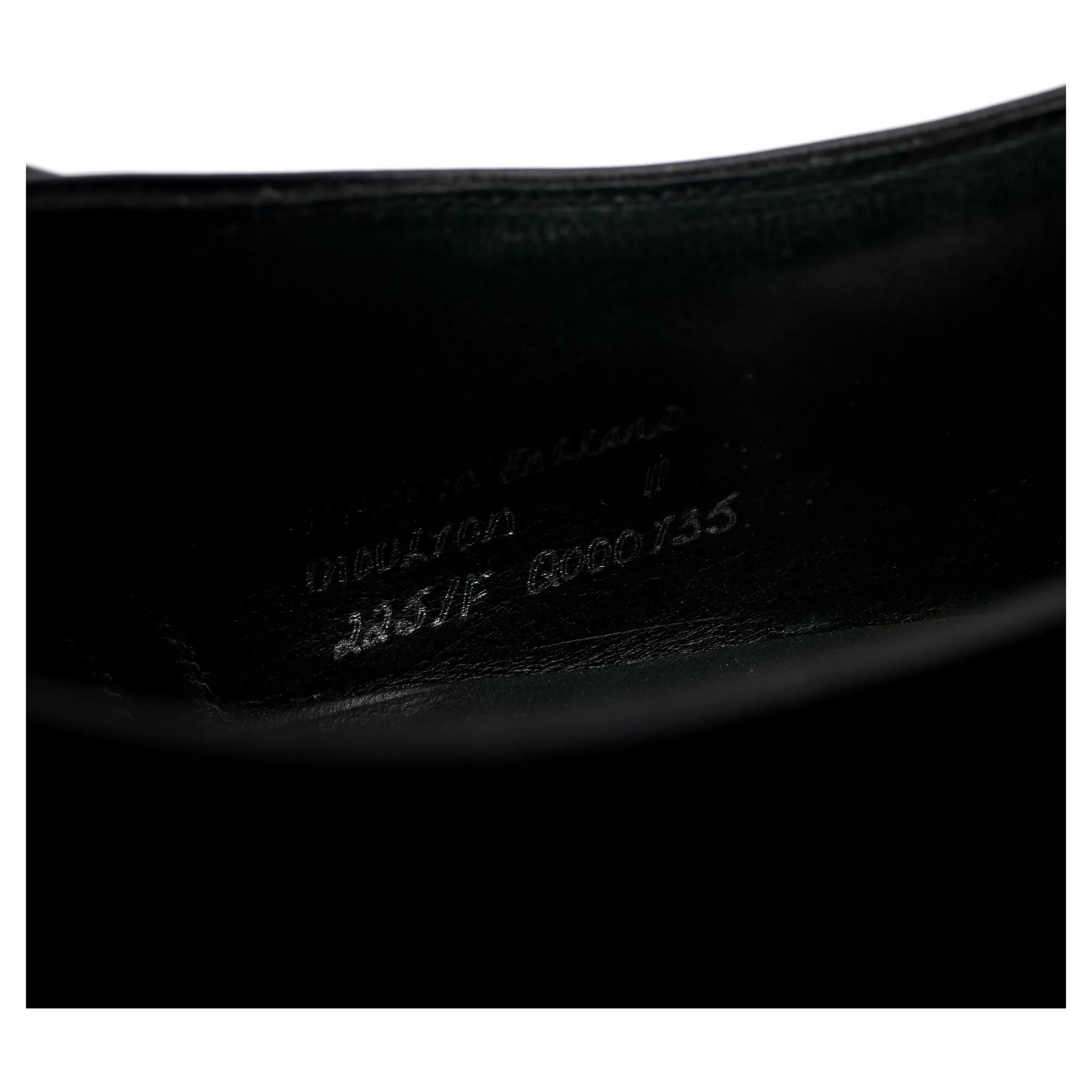 'Moulton' Black Leather Monk Strap UK 11 F