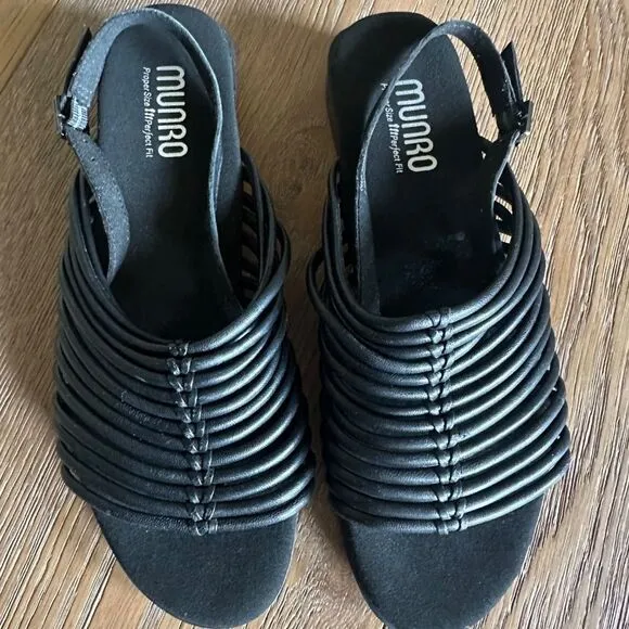 MUNRO Celia Slingback Sandal In Black