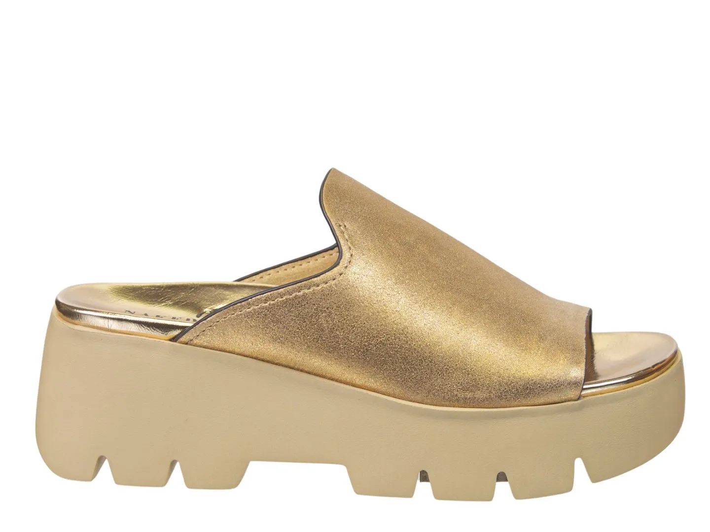 NAKED FEET - DRIFT in GOLD Platform Sandals
