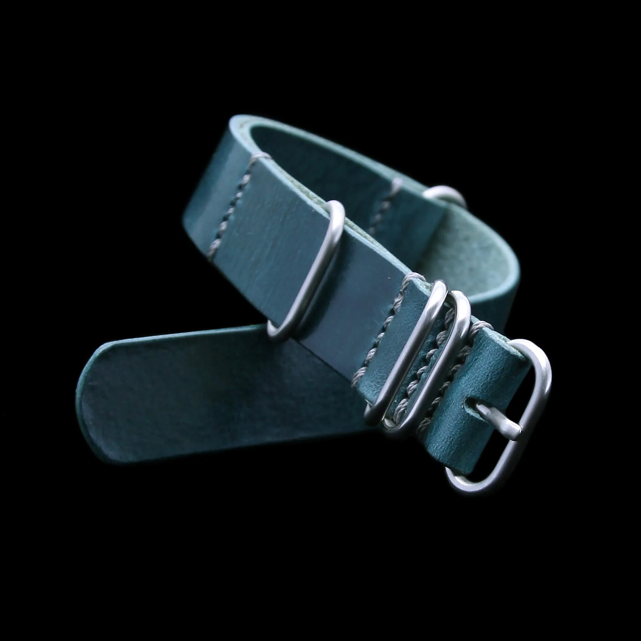 NAT2 Leather Watch Strap, 5-Ring Military 106