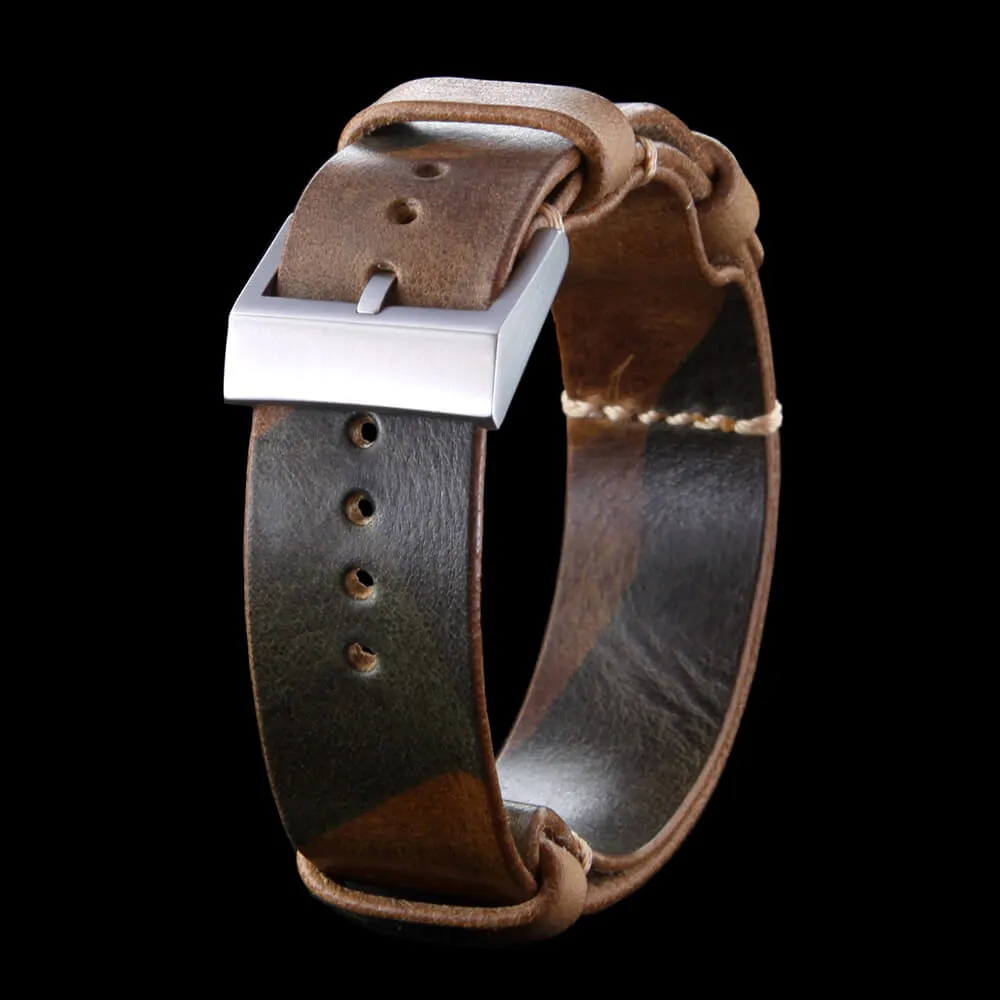 NAT2 Leather Watch Strap, Military 101