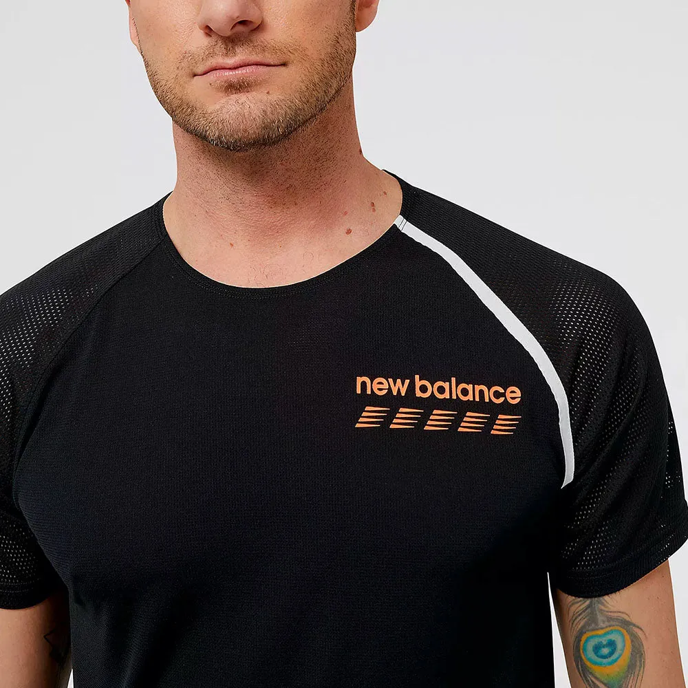 New Balance Mens Accelerate Pacer Short Sleeve Tee