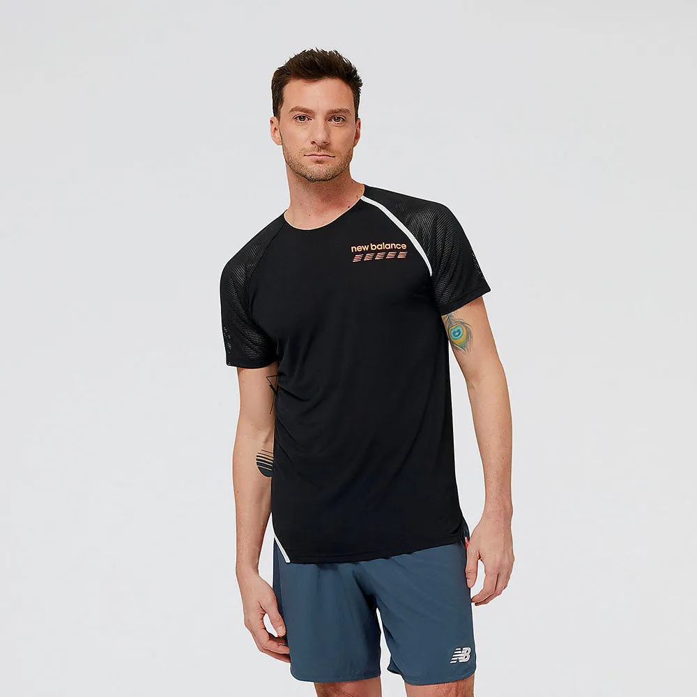 New Balance Mens Accelerate Pacer Short Sleeve Tee