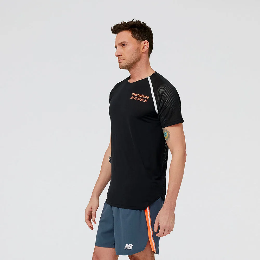New Balance Mens Accelerate Pacer Short Sleeve Tee