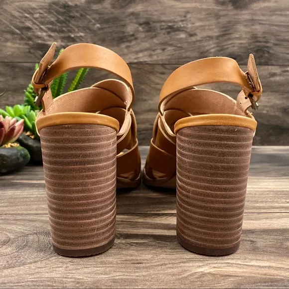 NEW Madewell Cindy Woven Stacked Heel Sandal 9M