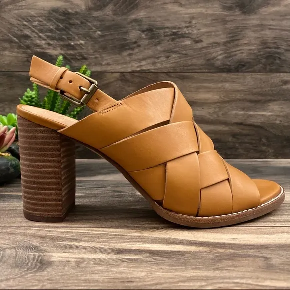 NEW Madewell Cindy Woven Stacked Heel Sandal 9M