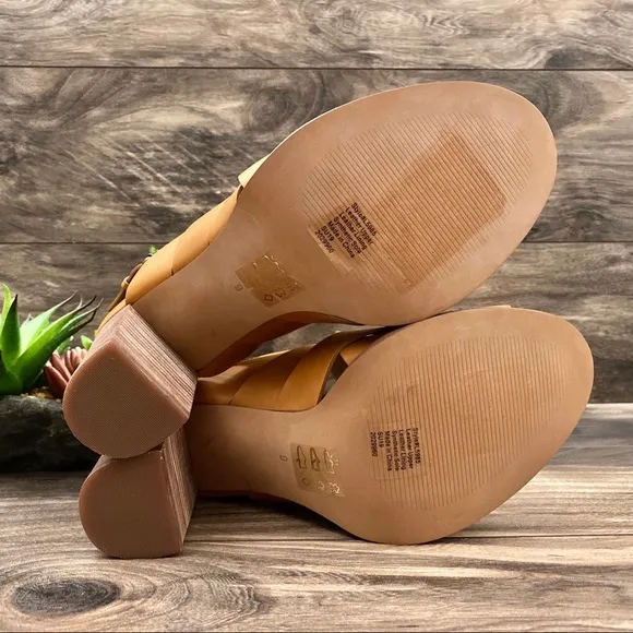 NEW Madewell Cindy Woven Stacked Heel Sandal 9M