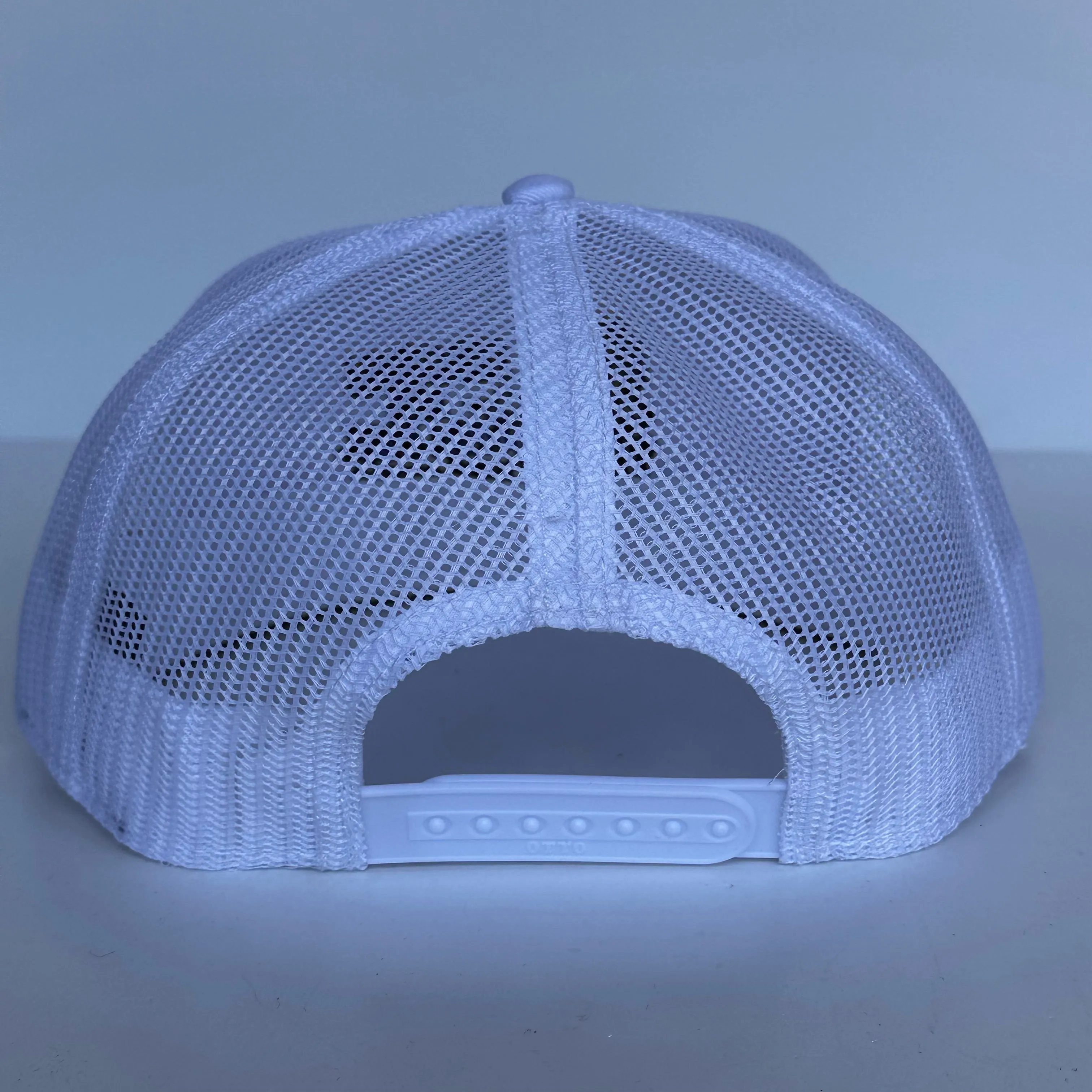 NO MORE MR NICE GUY ON YOUR KNEES White Mesh Trucker Flat Brim SnapBack Funny Cap Hat Custom Embroidered