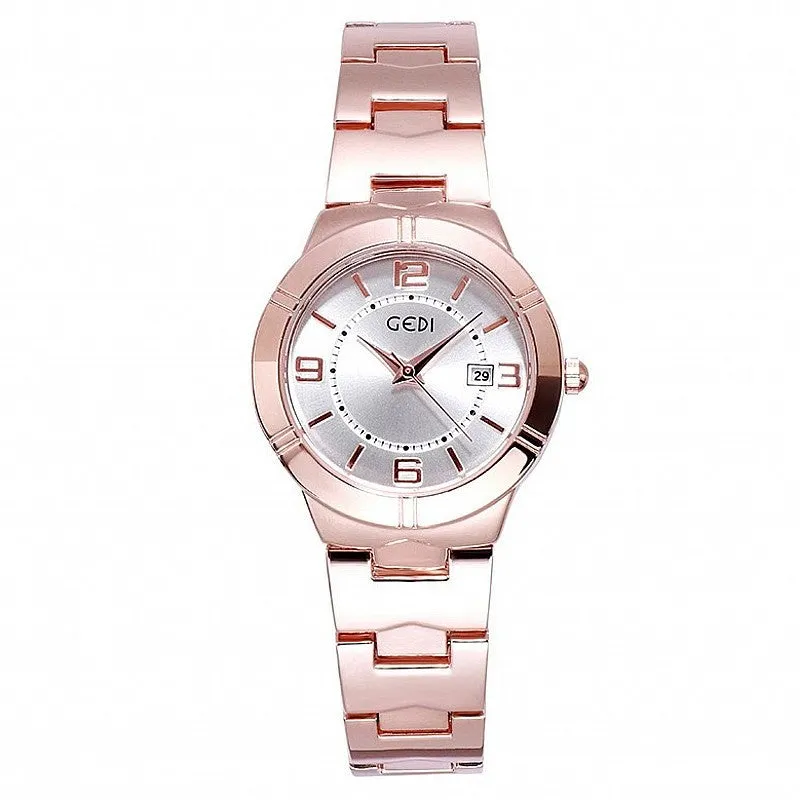 Numberal Scale With Calendar Women's Watch