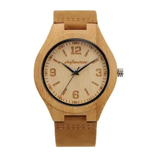 Numberal Scale Women's Wooden Watch