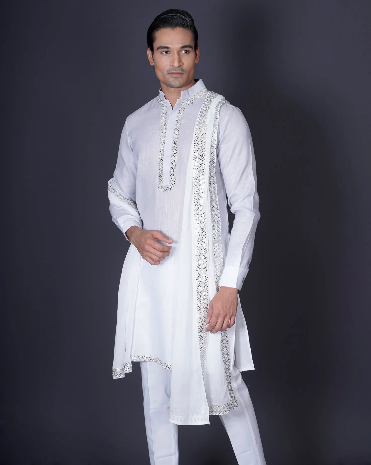 Ombre Linen Kurta