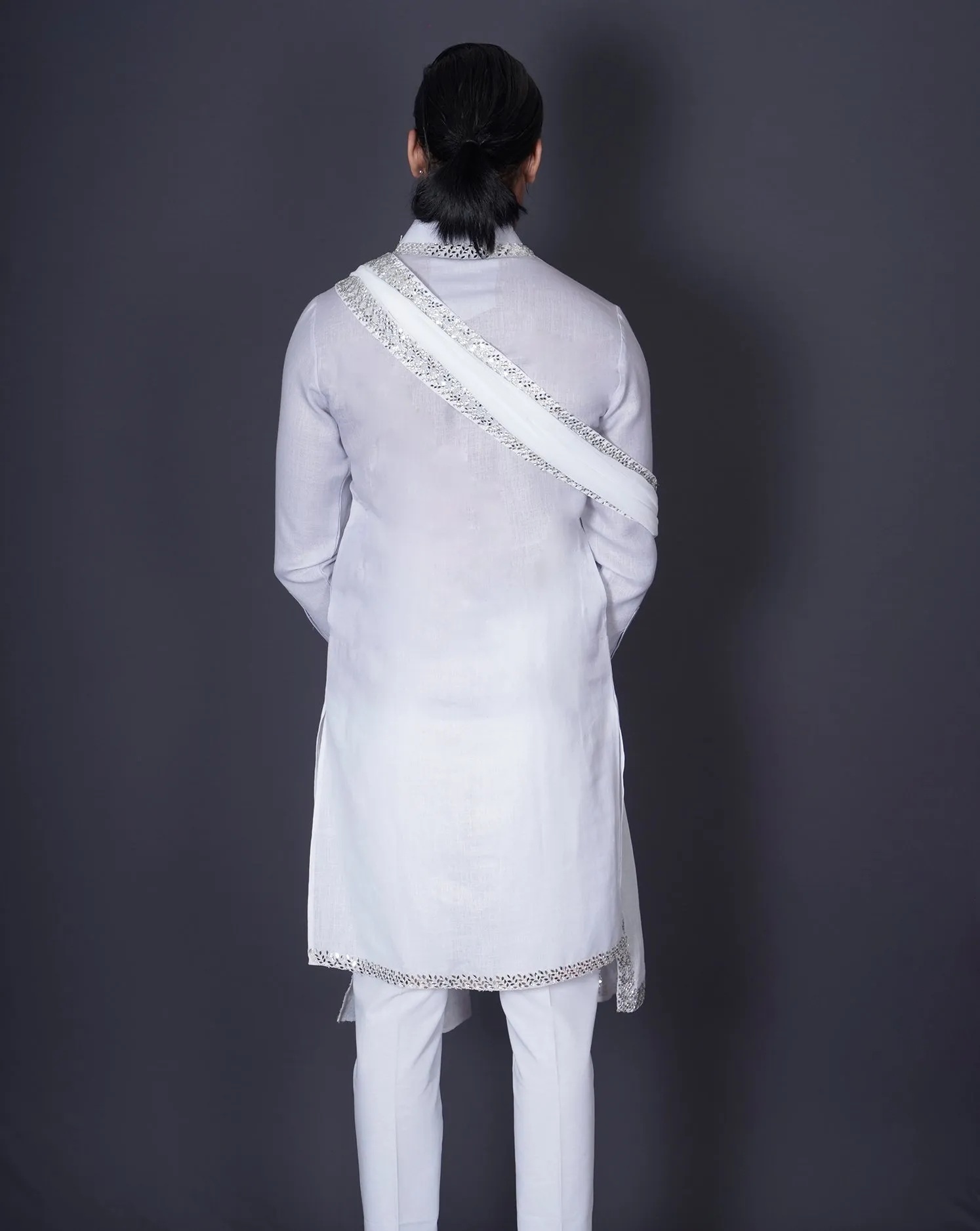 Ombre Linen Kurta