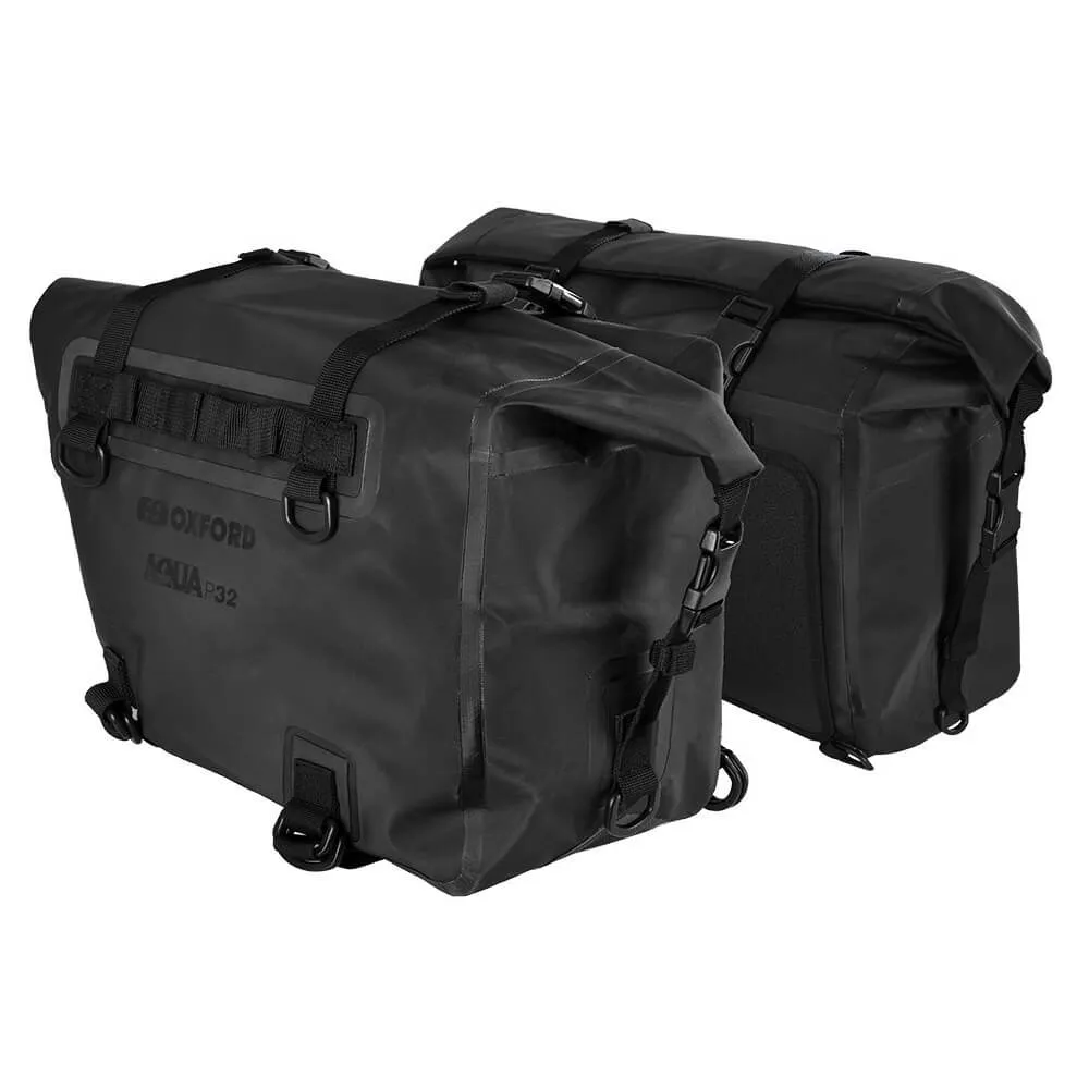 Oxford Aqua P32 Panniers Black