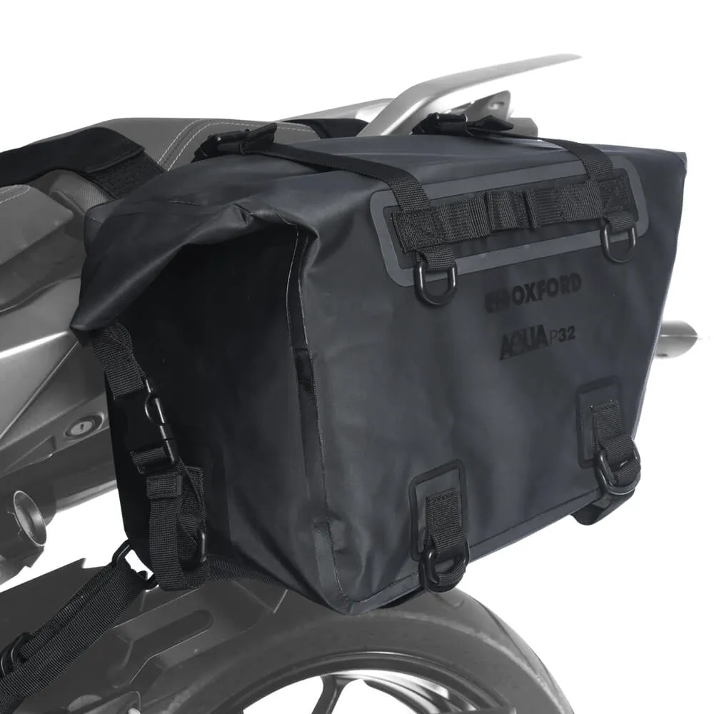 Oxford Aqua P32 Panniers Black