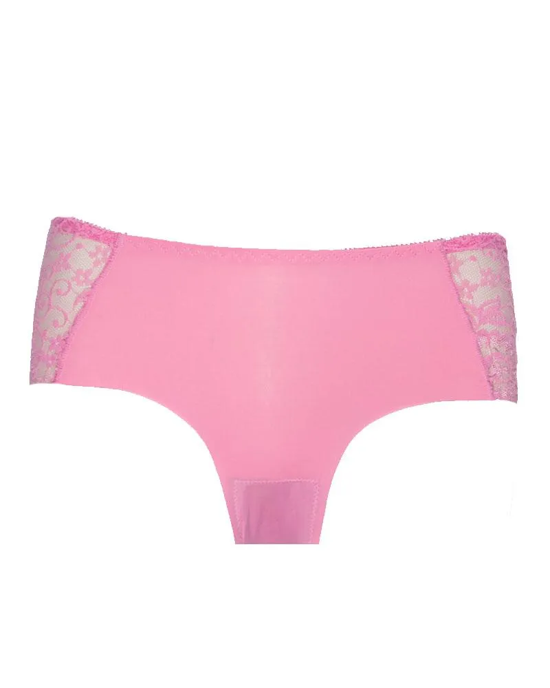 Pack of 3 - Embroidered Cotton Net Panty For Women