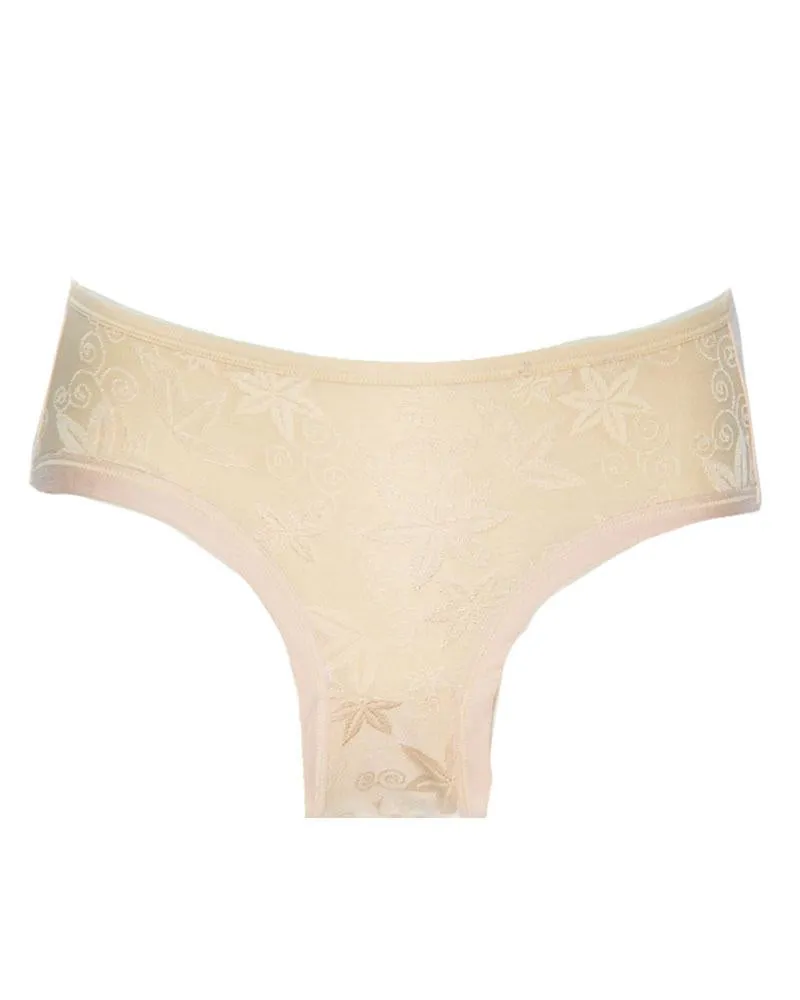 Pack of 3 - Sexy Soft Embroidered Cotton Panty For Ladies