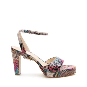 Painted Snake Lo Platform   Marilyn Strap