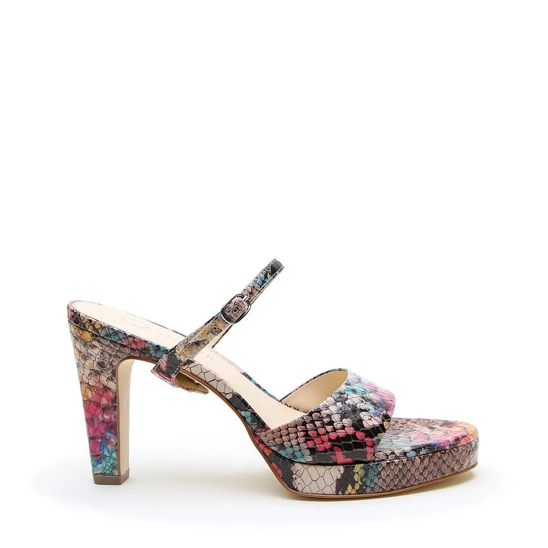 Painted Snake Lo Platform   Twiggy Strap